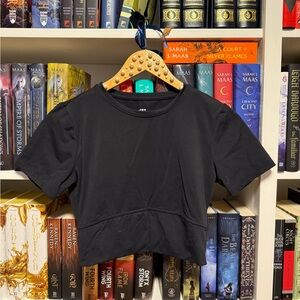 JoyLab Classic Black Crop Tee